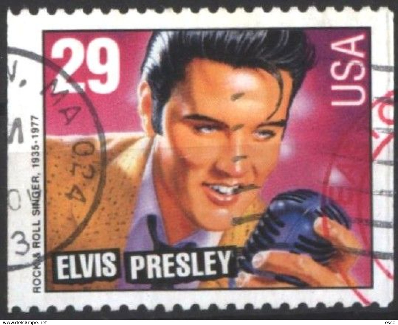 Used Stamp Elvis Presley 1993   From US  USA - Elvis Presley