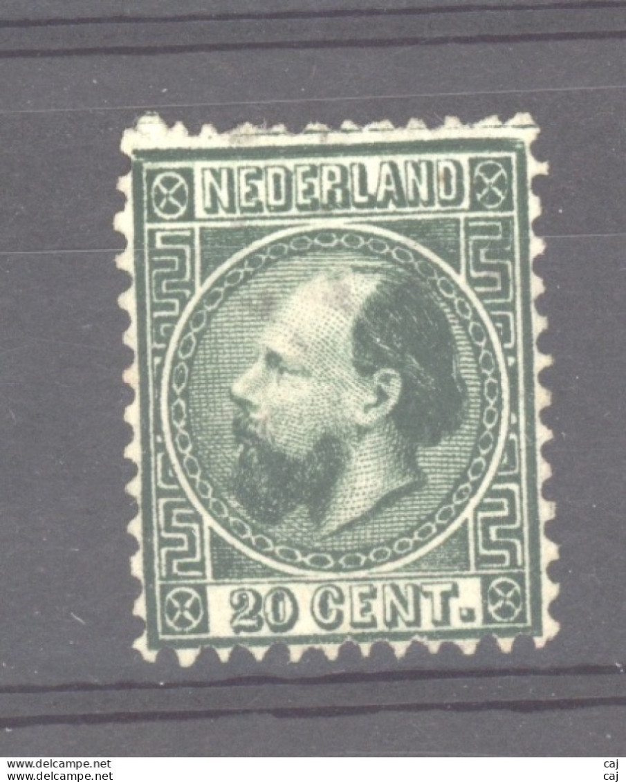 Pays-Bas  :  Mi  10 IIA  (o)  Type II Dentelé 12 ½ X 12 - Neufs