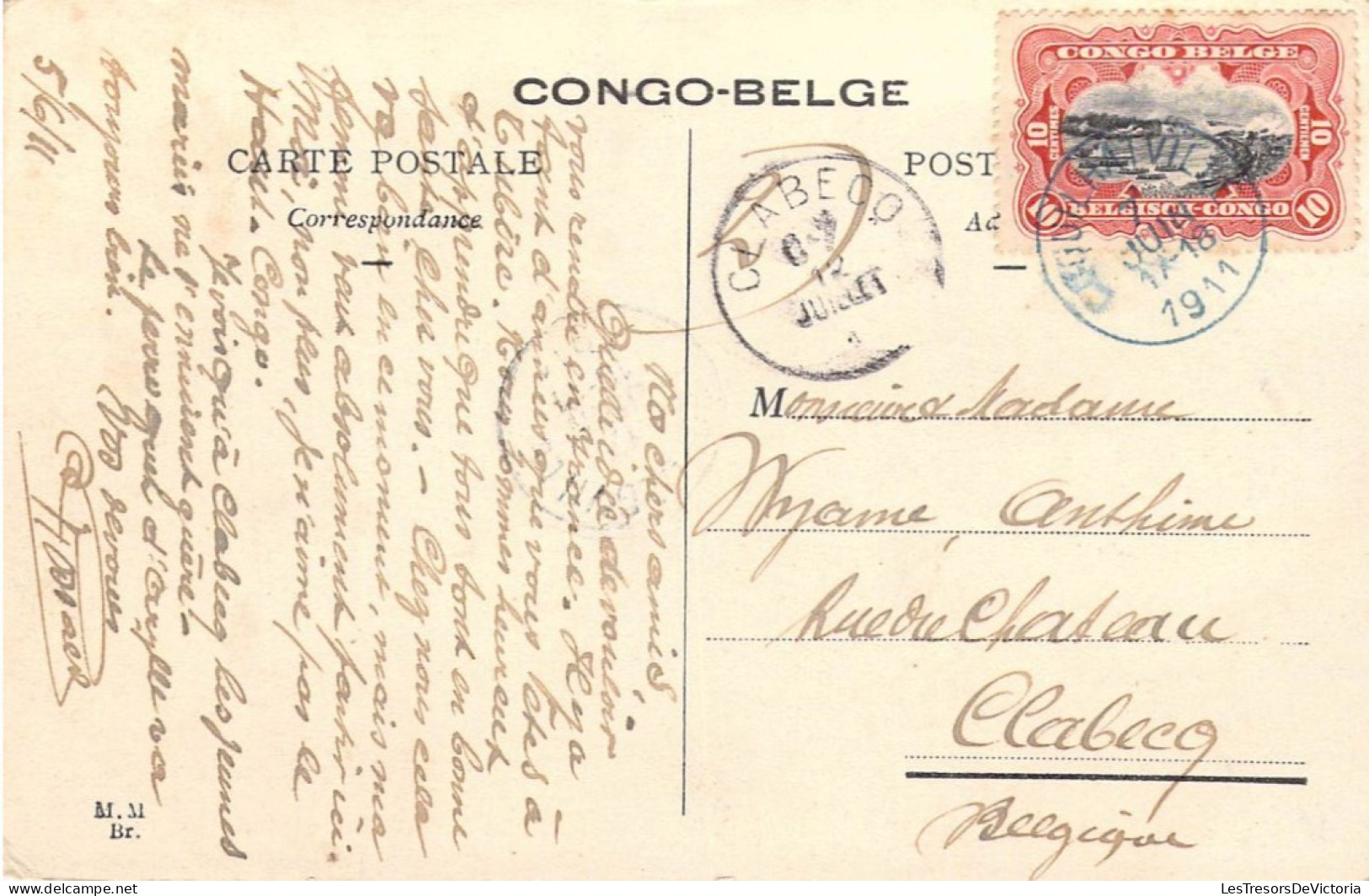 AFRIQUE - CONGO BELGE - Halte Sur La Route Des Caravanes - Carte Postale Ancienne - Congo Belga