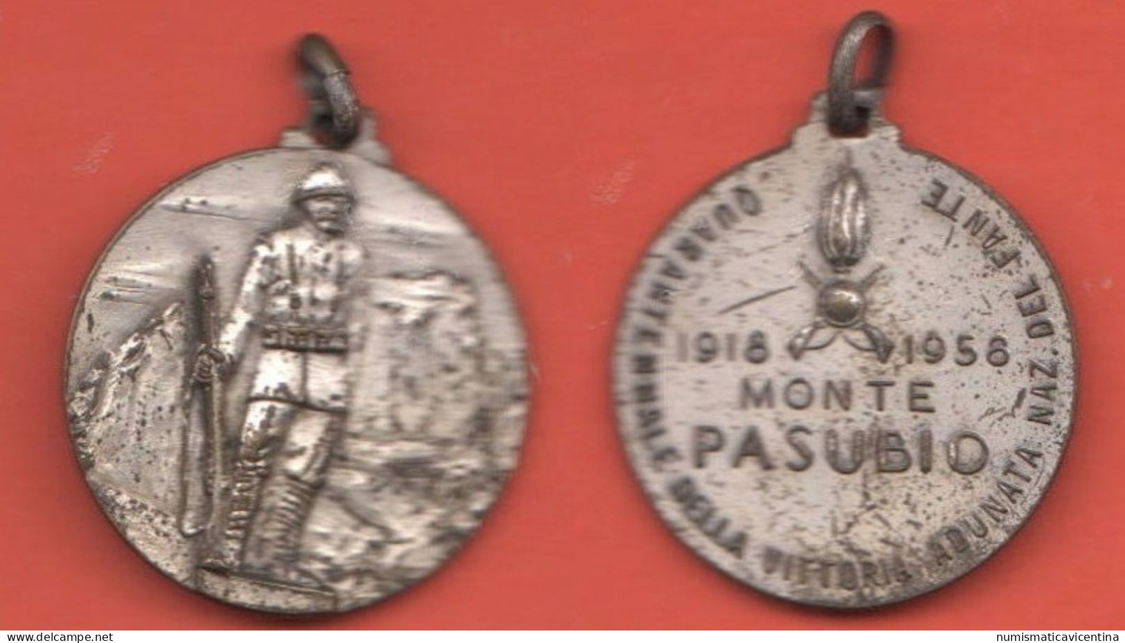 Monte Pasubio 1918 - 1958 Fanteria 40° Vittoria Medaglia - Italy