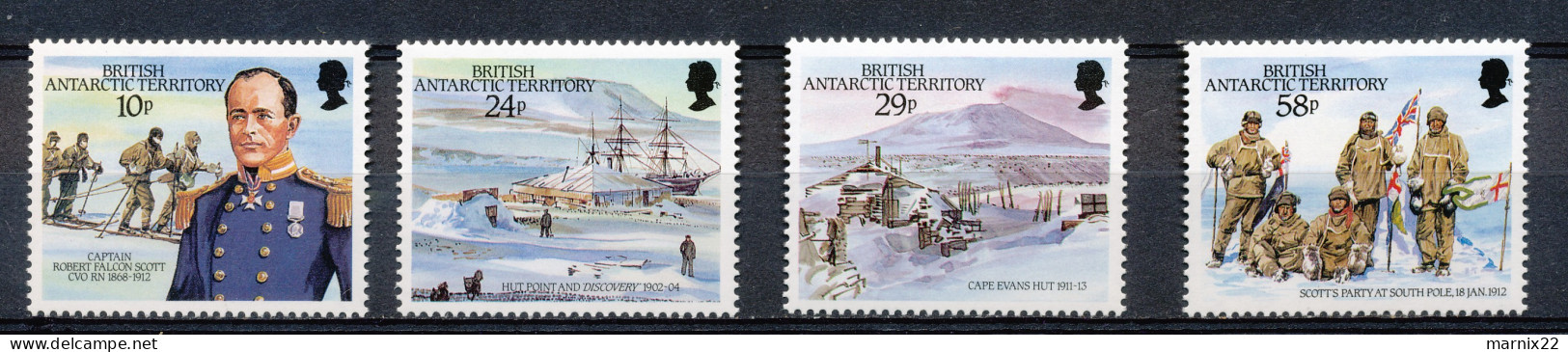 BRITISH ANTARCTIC TERRITORY 1987 75th ANNIVERSARY OF SCOTT' S ARRIVAL At SOUTH POLE                                Hk713 - Ongebruikt