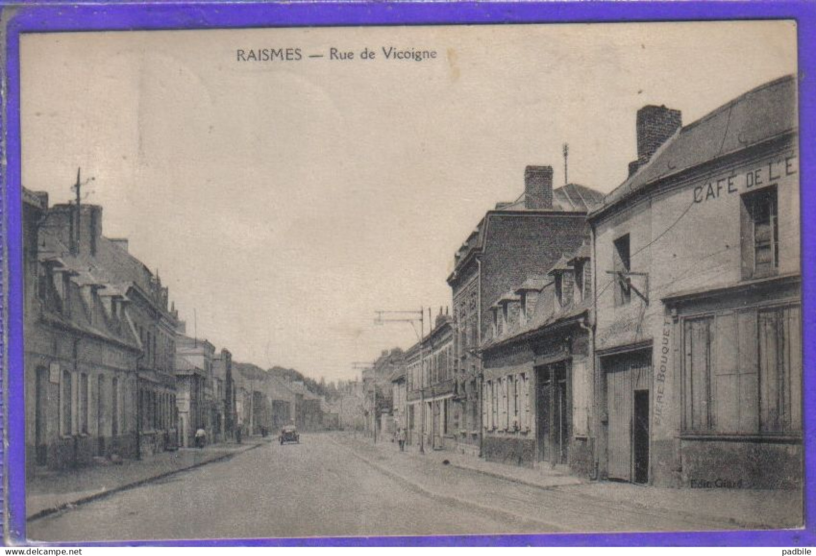 Carte Postale 59. Raismes  Rue De  Vicoigne  Très Beau Plan - Raismes