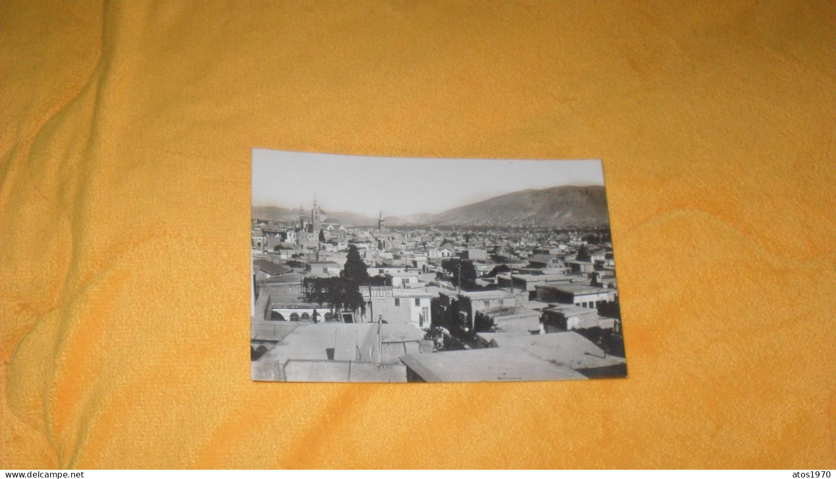 CARTE POSTALE PHOTO ANCIENNE NON CIRCULEE DATE ?../ ANOTATION DAMAS.- VUE GENERALE.. - Syrie