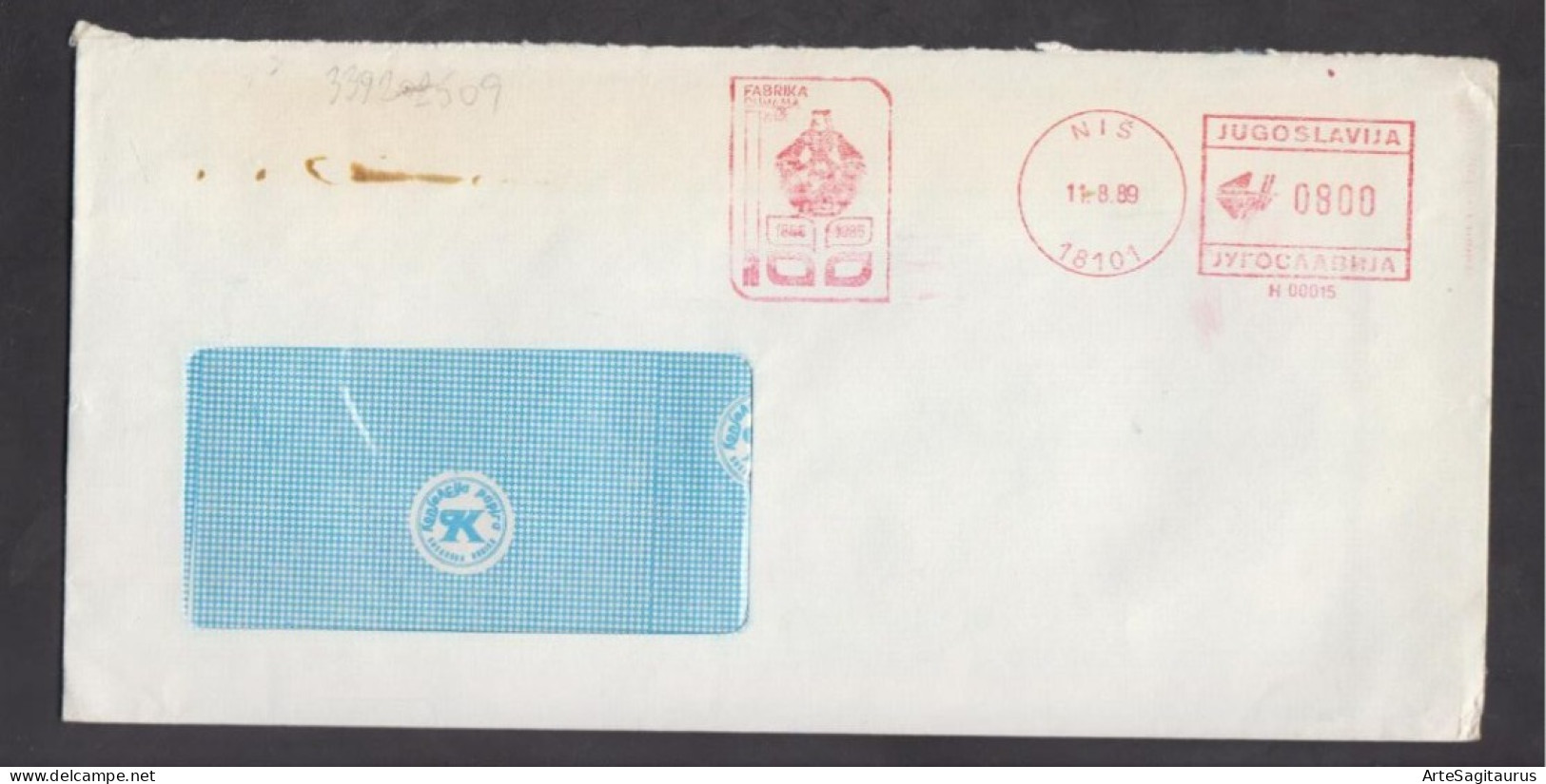 COVER, SERBIA, FLAMME TOBACCO FACTORY ** - Drogue