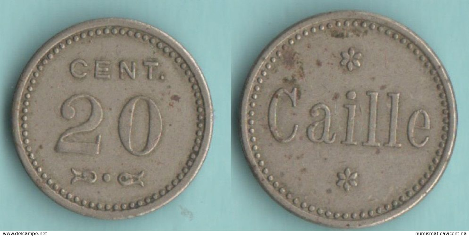 Gettone Token CAILLE 20 Cents Jeton - Monedas/ De Necesidad