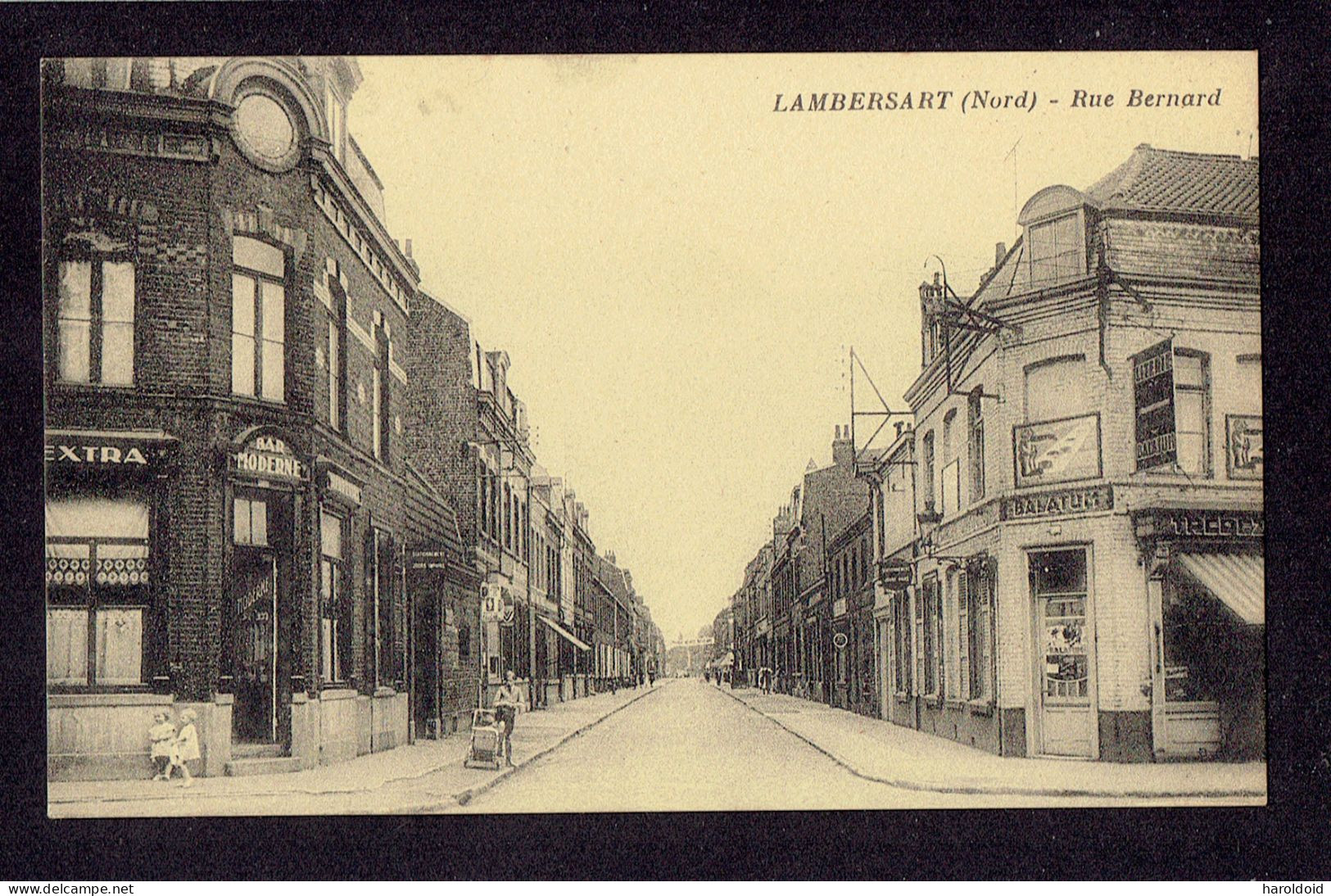 CPA 59 - LAMBERSART - RUE BERNARD - Lambersart