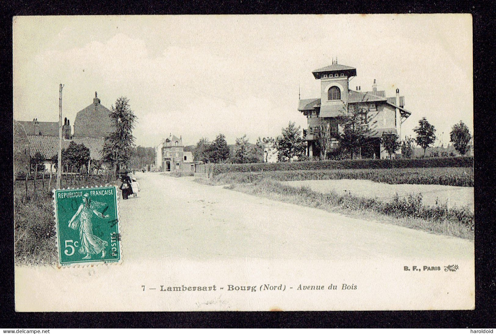 CPA 59 - LAMBERSART - BOURG - AVENUE DU BOIS - Lambersart