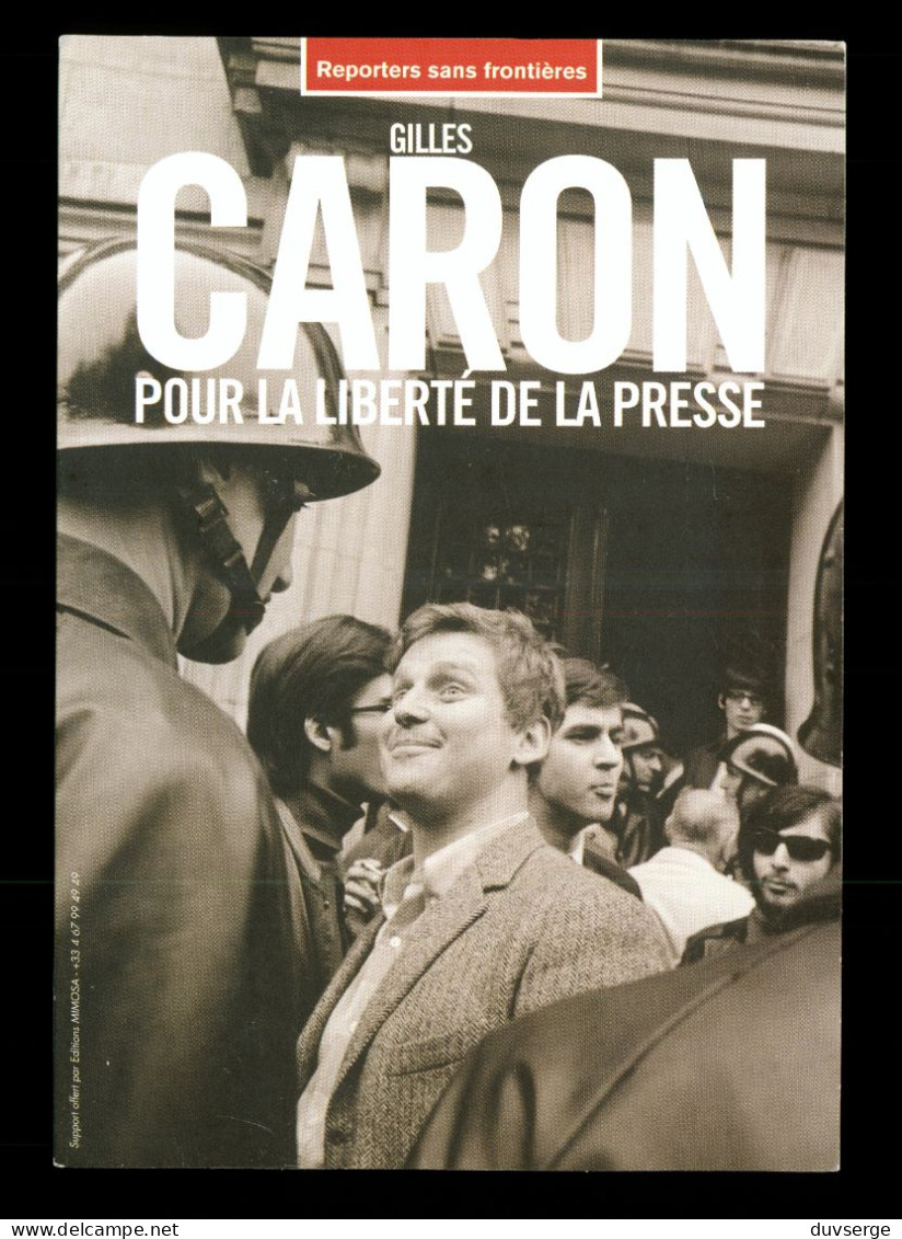 Carte Postale Couverture Du Livre Pour La Liberté De La Presse Cohn -bendit Photo Gilles Caron - Personnages