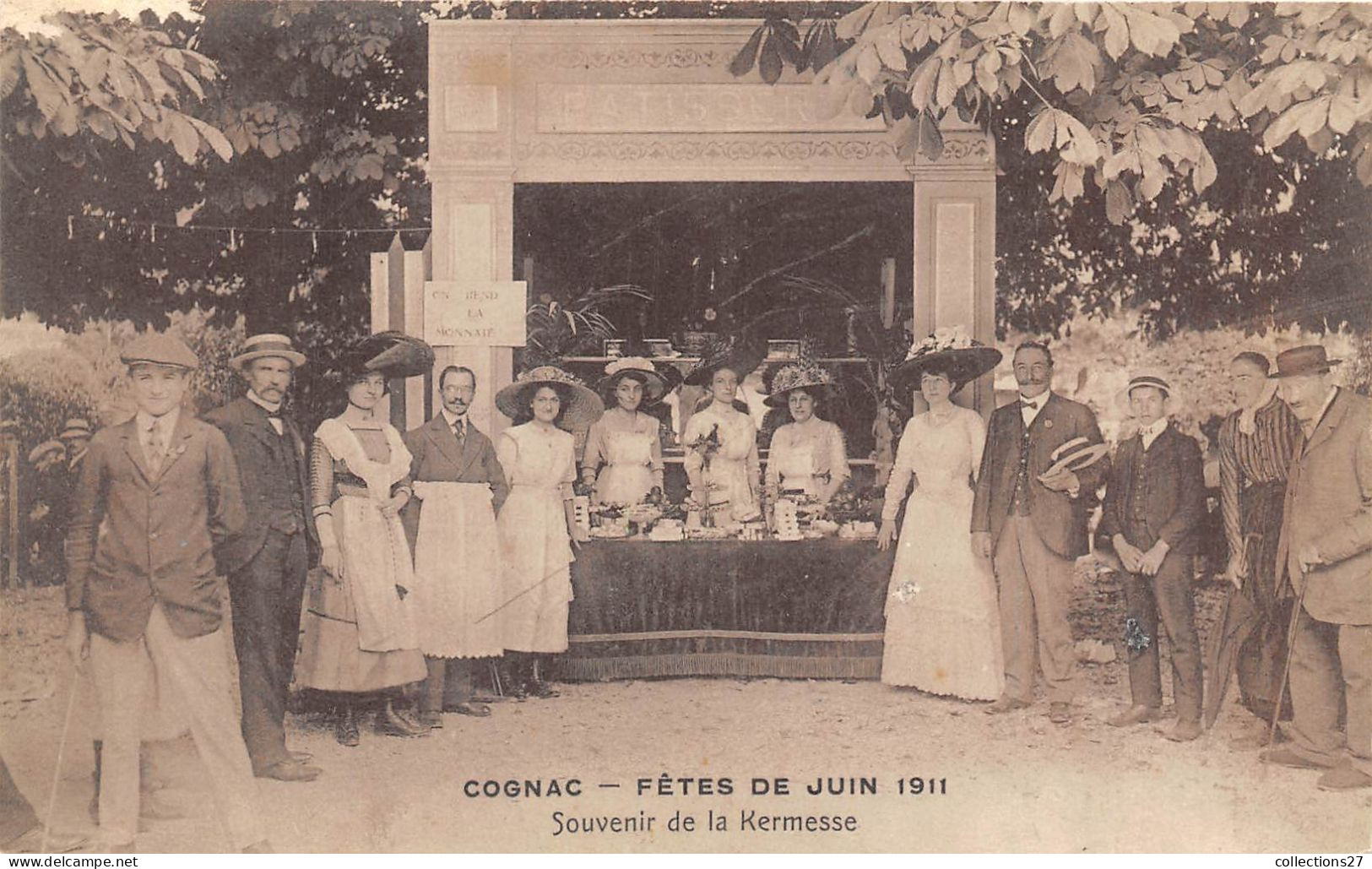 16-COGNAC- FÊTE DE JUIN 1911- SOUVENIR DE LA KERMESSE - Cognac