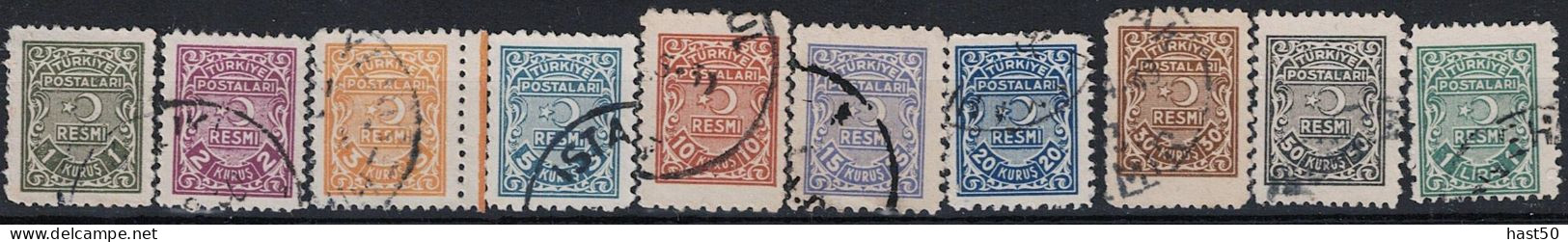Türkei Turkey Turquie - Dienst/Service Ornamente (MiNr: 70/6) 1960 - Gest Used Obl - Official Stamps