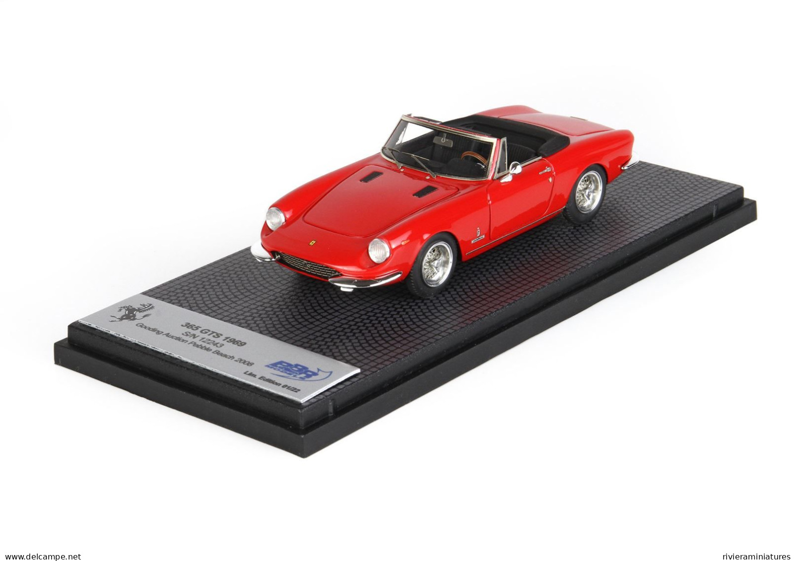 BBR - FERRARI 365 GTS - 1969 - Rouge - BBR CAR56C1 - 1/43 - BBR