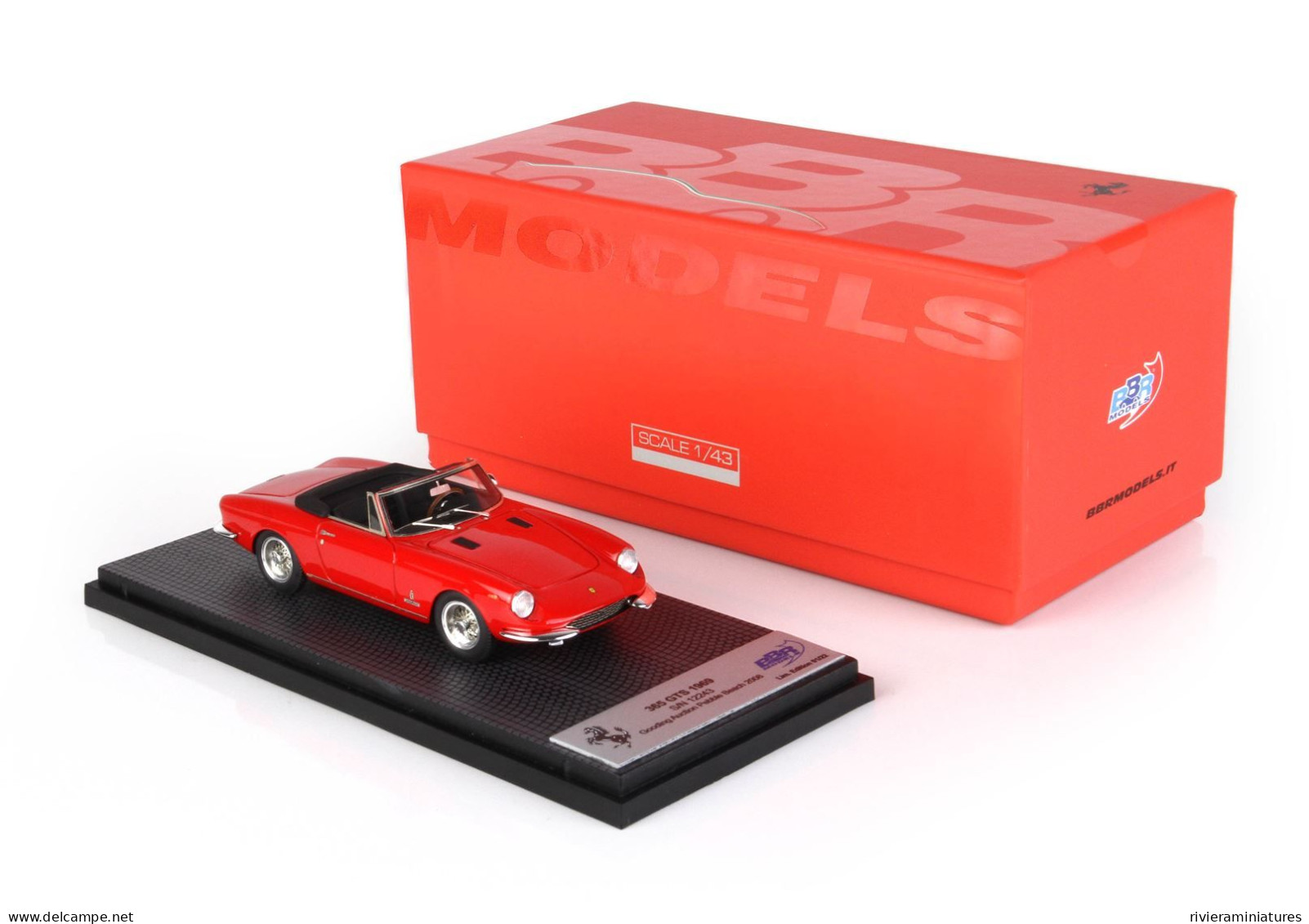 BBR - FERRARI 365 GTS - 1969 - Rouge - BBR CAR56C1 - 1/43 - BBR