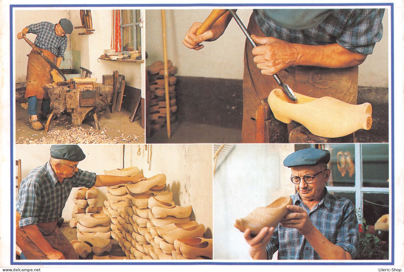 Le Sabotier. Voici Le Paroir Et La Rouanne, Mais Il Y A Aussi L'herminette, La Tarière, Les Cuillères, L'essette ... - Artisanat