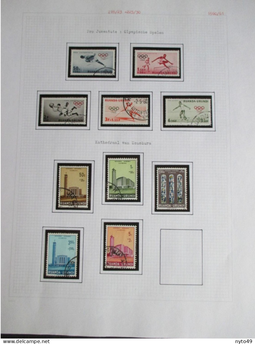 Nr 219/23 Olympische Spelen & 225/30 Kathedraal Usumbura (Onvoll.) - Gestempeld - Used Stamps