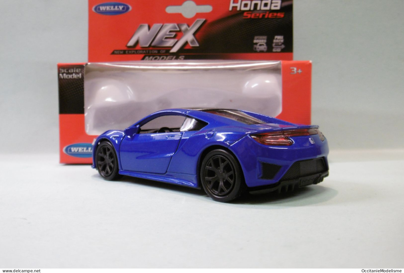 Welly Nex - HONDA NSX II 2017 Bleu Réf. 43725 BO 1/39 - Welly