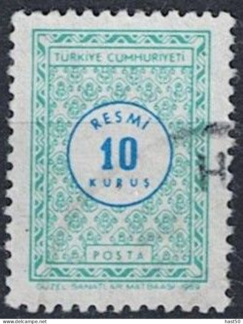 Türkei Turkey Turquie - Dienst/Service Wertziffer Im Kreis (MiNr: 116) 1969 - Gest Used Obl - Dienstzegels