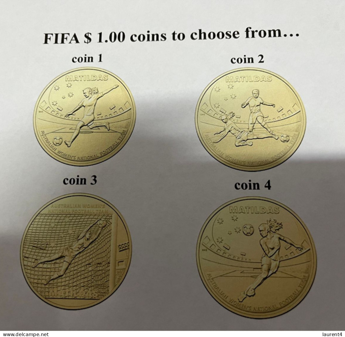 26-7-2023 (3 S 48) FIFA Women's Football World Cup Match 19 (stamp + Coin) Canada (2) V Ireland (1) - Dollar