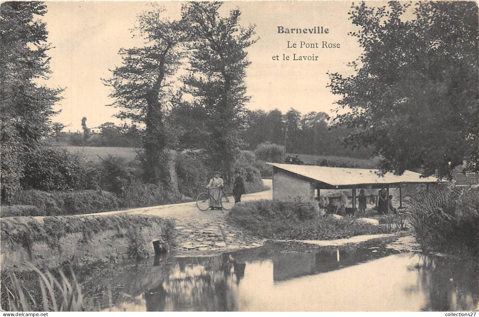 50-BARNEVILLE- LE PONT ROSE ET LE LAVOIR - Barneville