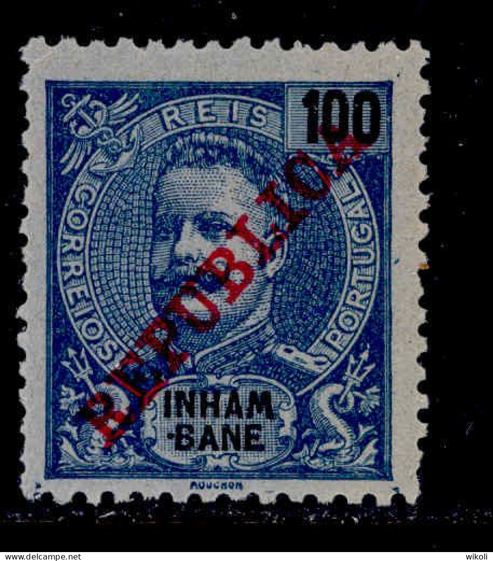 ! ! Inhambane - 1911 D. Carlos 100 R - Af. 40 - MH - Inhambane