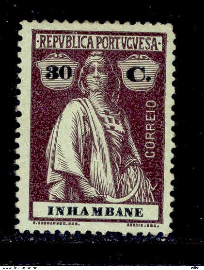 ! ! Inhambane - 1914 Ceres 30 C - Af. 83 - MH - Inhambane