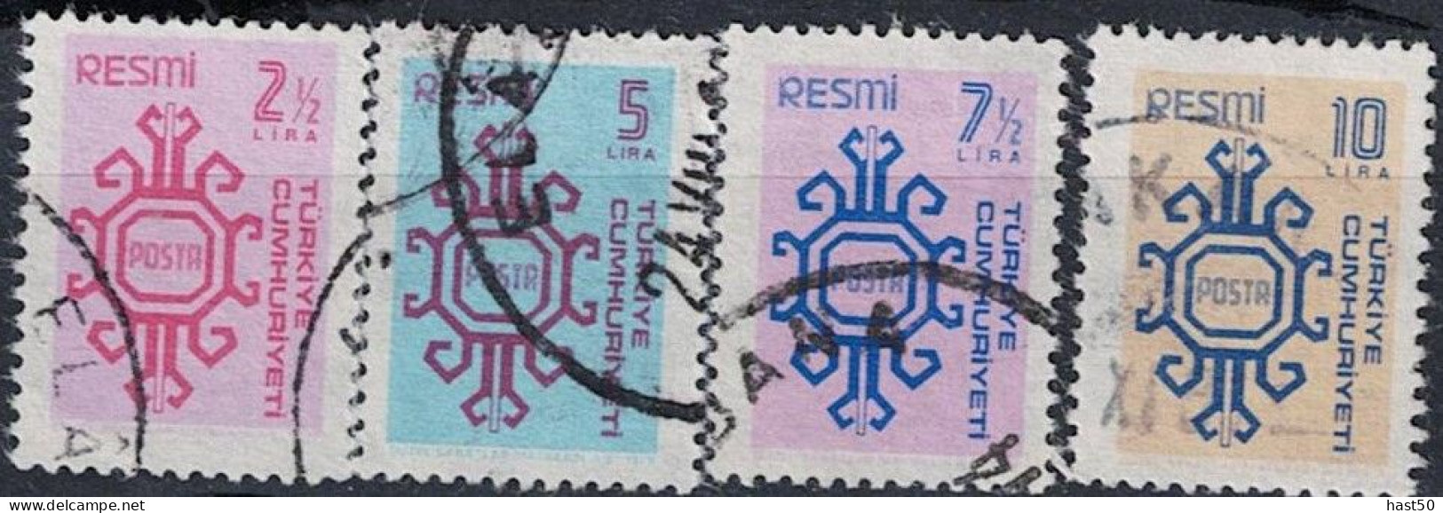 Türkei Turkey Turquie - Dienst/Service Ornamente (MiNr: 157/60) 1979 - Gest Used Obl - Francobolli Di Servizio