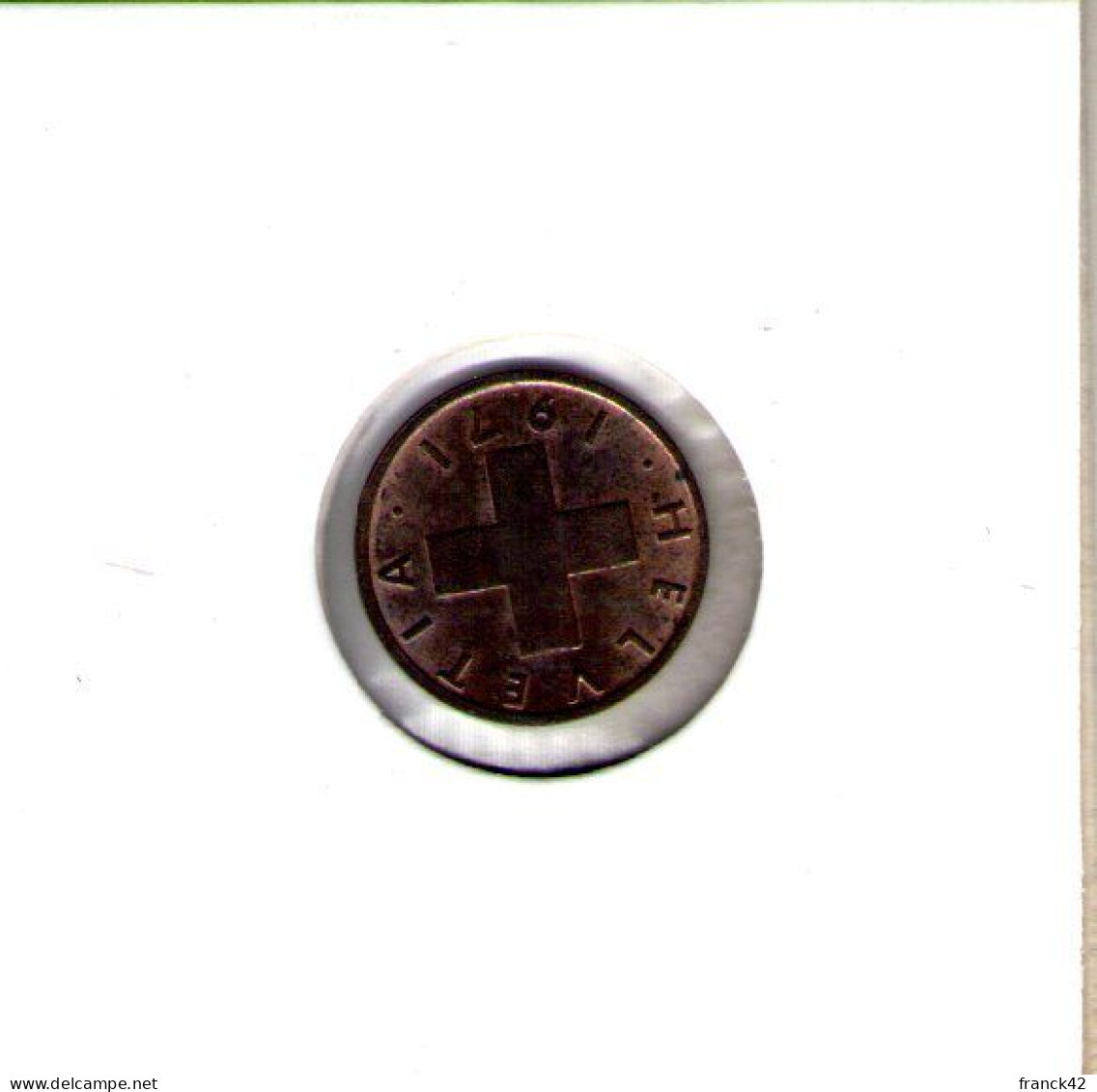 Suisse. 1 Rappen. Croix Suisse. 1971 - 1 Centime / Rappen