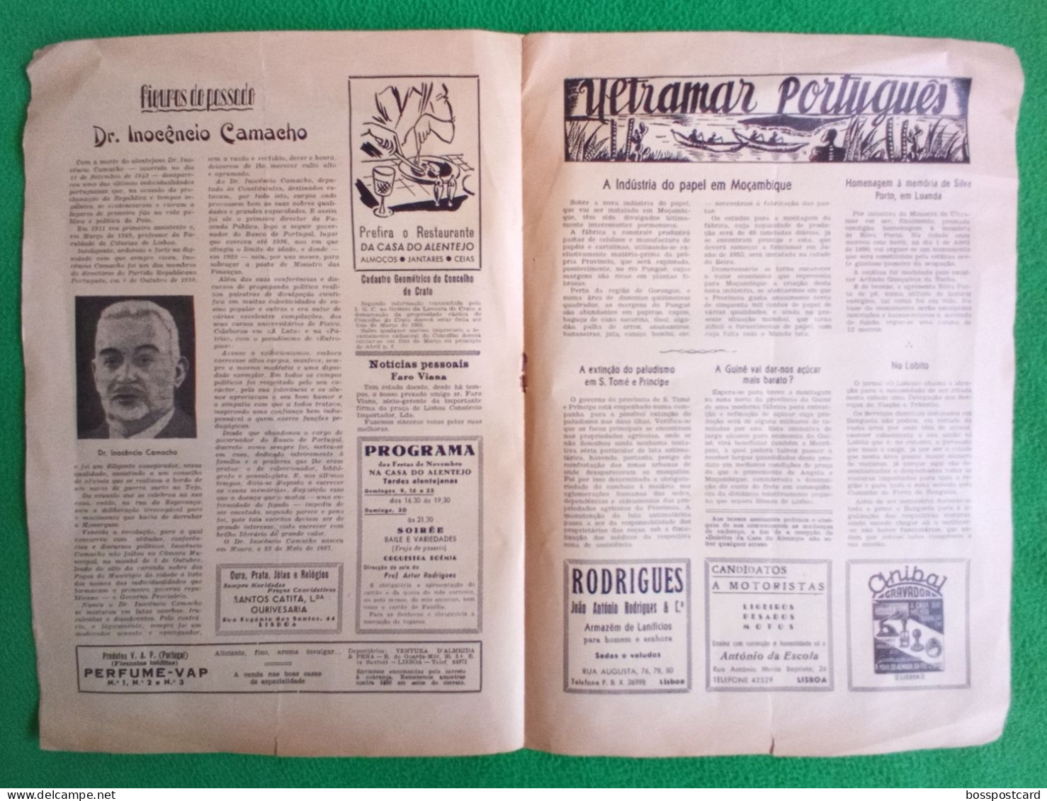 Évora - Boletim Da Casa Do Alentejo Nº 187, 1952 - Portugal - General Issues