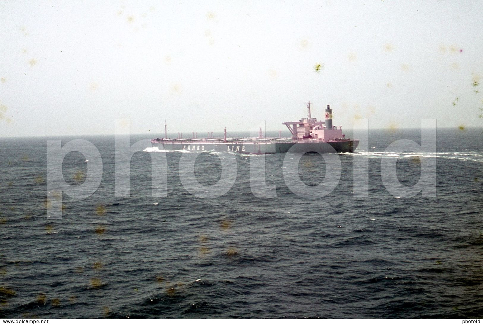 70s SANKO LINE PETROL TANKER SHIP VESSEL ORIGINAL 35mm DIAPOSITIVE SLIDE NO PHOTO FOTO NB2645 - Diapositives