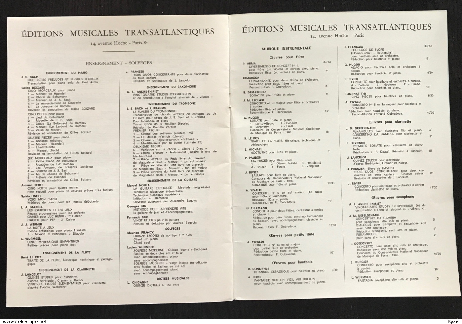 JACQUES LANCELOT - Vingt Cinq études Faciles Et Progressives Pour Clarinette - DÉDICACÉ PAR JACQUES LANCELOT -1969- - Etude & Enseignement
