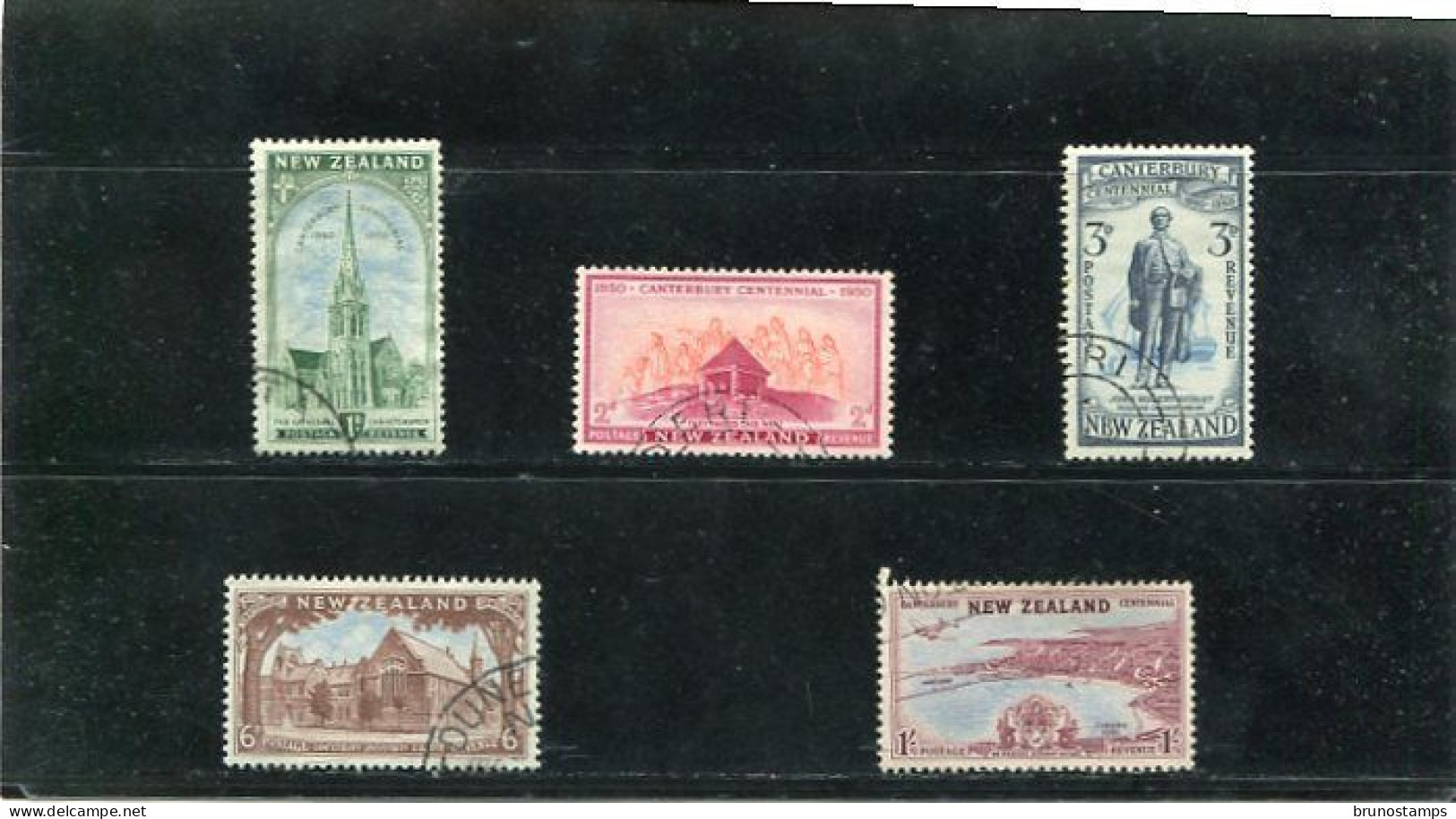 NEW ZEALAND - 1950  CANTERBURY  SET   FINE USED  SG 703/07 - Usati