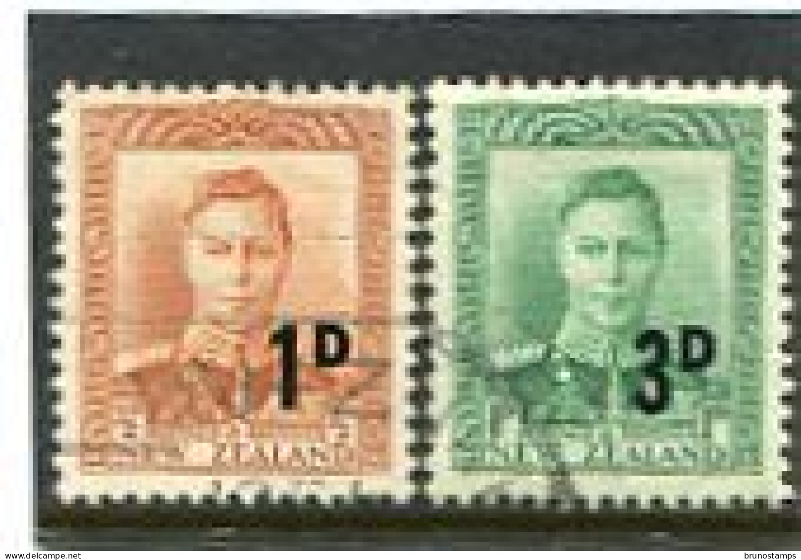NEW ZEALAND - 1952-53  KGVI  OVERPRINTED  SET  FINE USED  SG 712/13 - Oblitérés