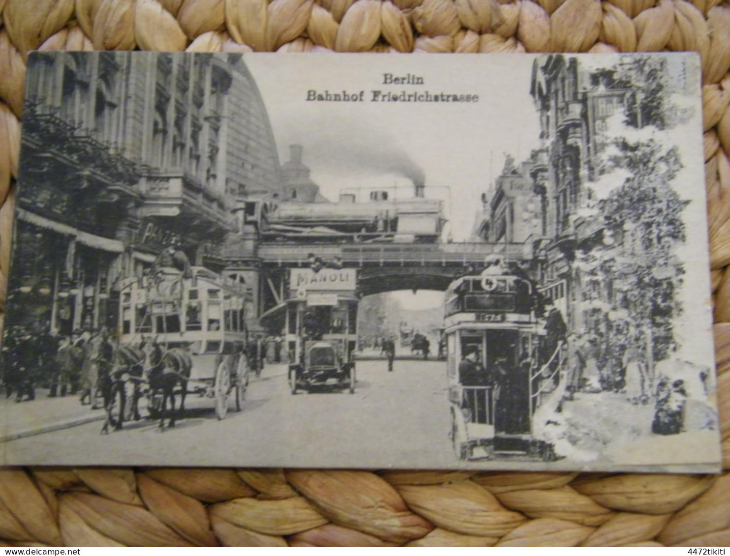 CPA - Allemagne - Berlin - Bahnhof Friedrichstrasse - Tramway - Locomotive - Transport Hippomobile - 1910 - TTB (HL 3) - Friedrichshain