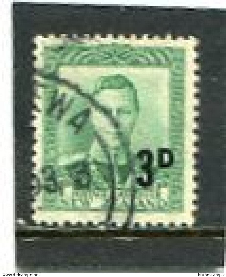 NEW ZEALAND - 1952  KGVI  3d On 1d  GREEN  FINE USED  SG 713 - Gebraucht