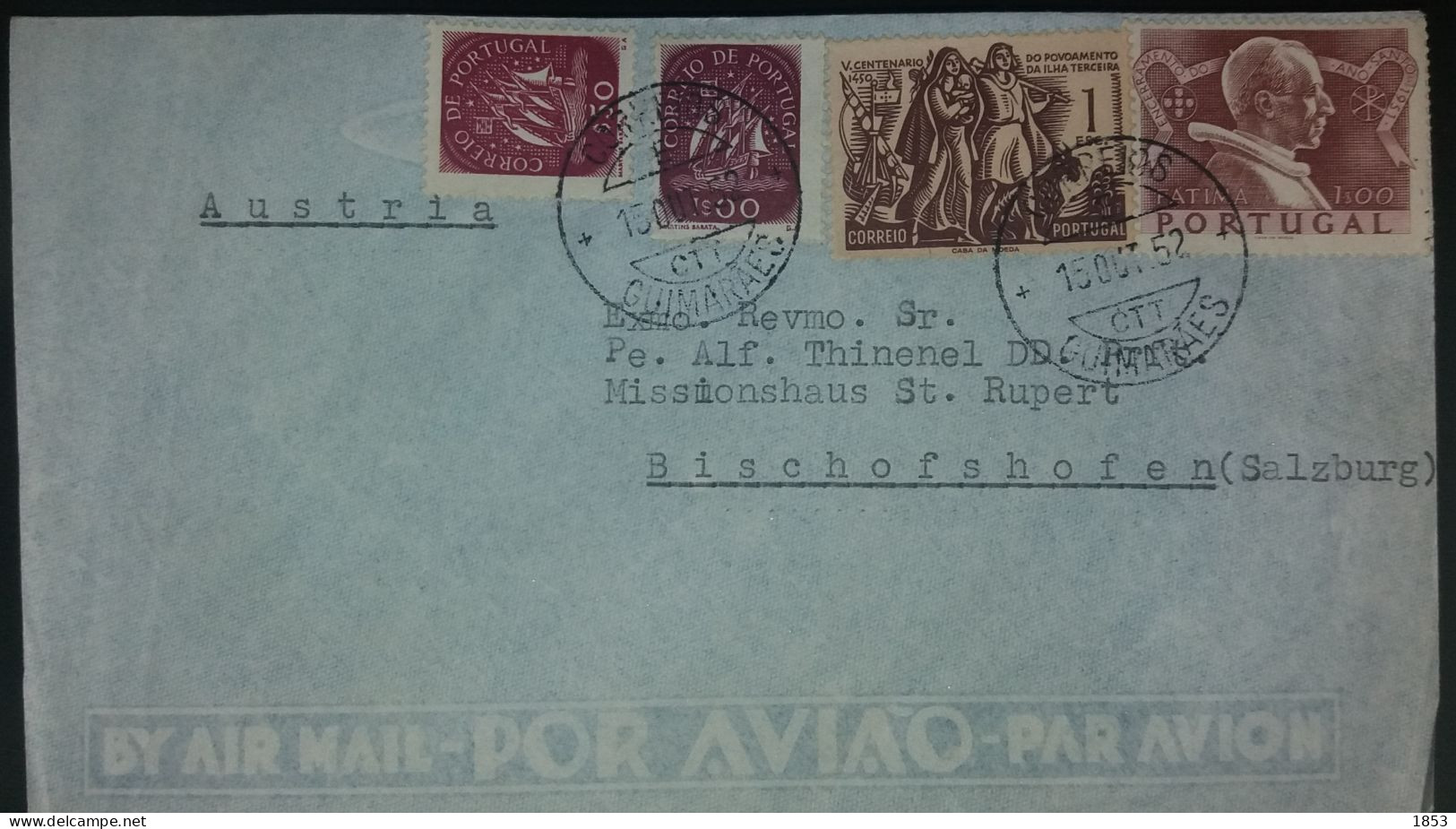 CORREIO AÉREO - DESTINO AÚSTRIA - Storia Postale