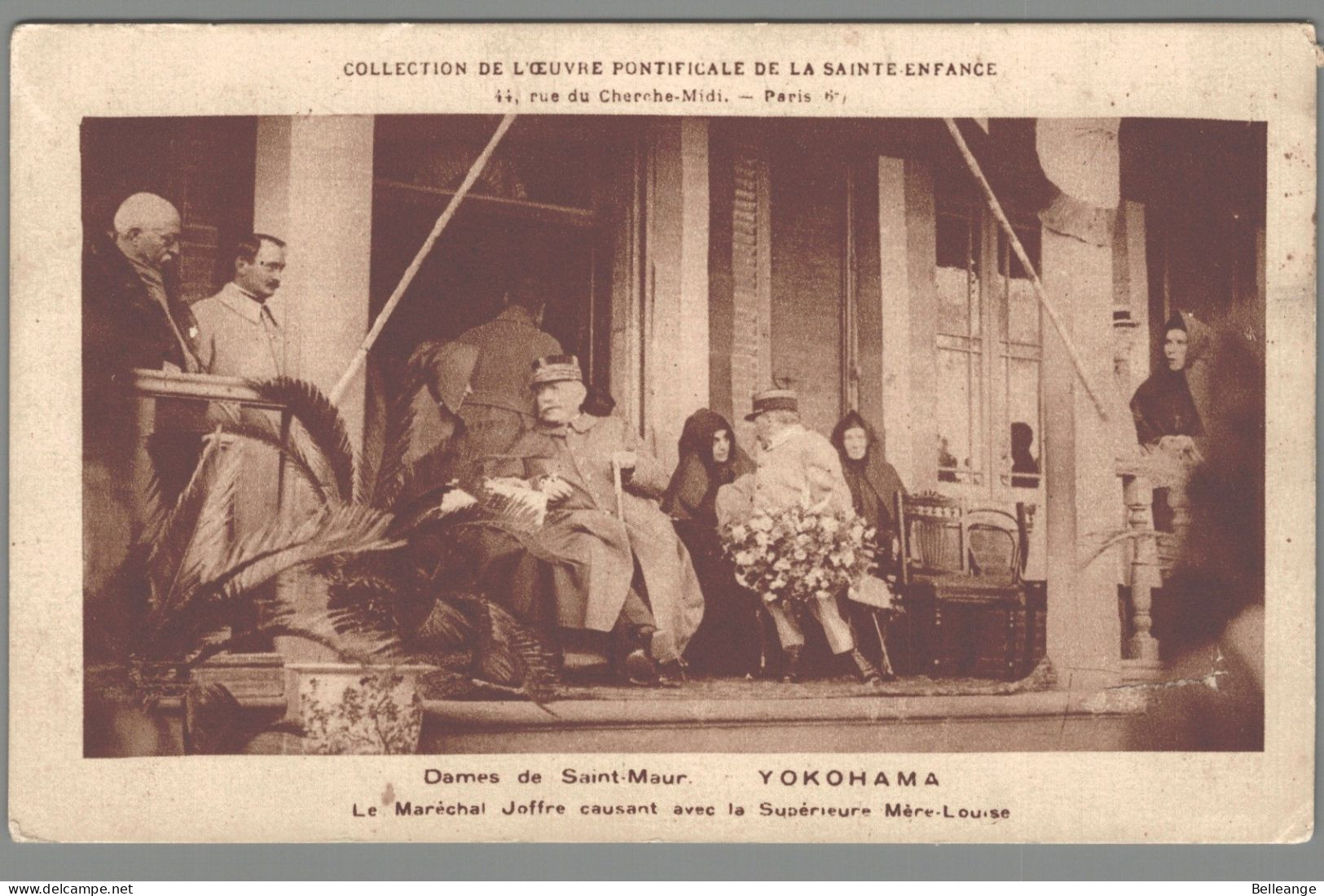 CPA Japon - Yokohama - Dames De Saint Maur - Le Maréchal Joffre Causant Avec La Supérieure Marie Louise - Personnages