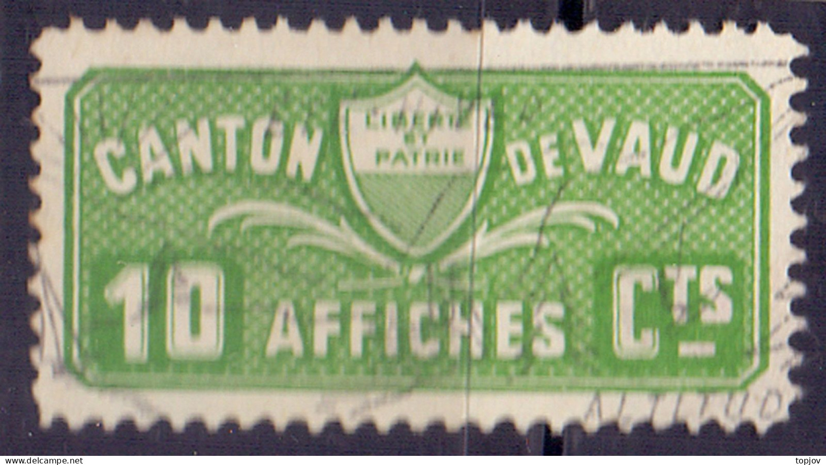 SWITZERLAND -  CANTON DE VAUD  LABEL - O - Revenue Stamps