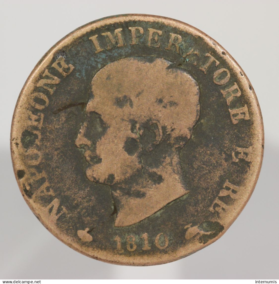 Italie / Italy, Napoleon, 1  SOLDO, 1810, M, Cuivre (Copper) - Lombardie-Vénétie