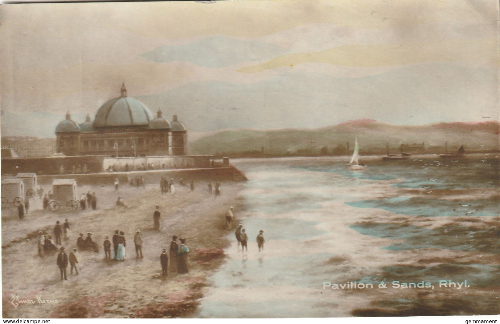 RHYL - PAVILION AND SANDS . ELMER KEENE - Denbighshire