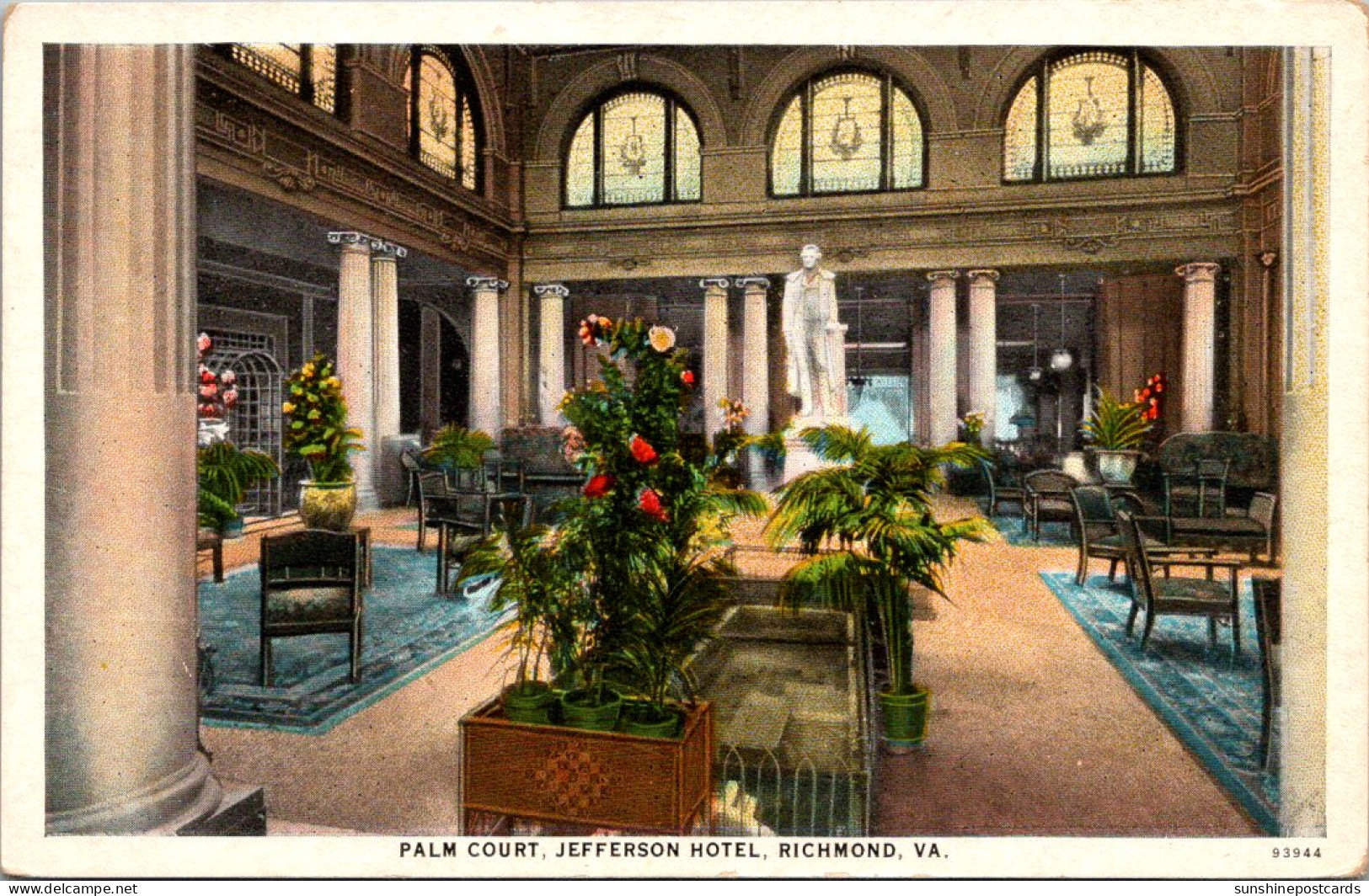 Virginia Richmond Jefferson Hotel Palm Court  - Richmond