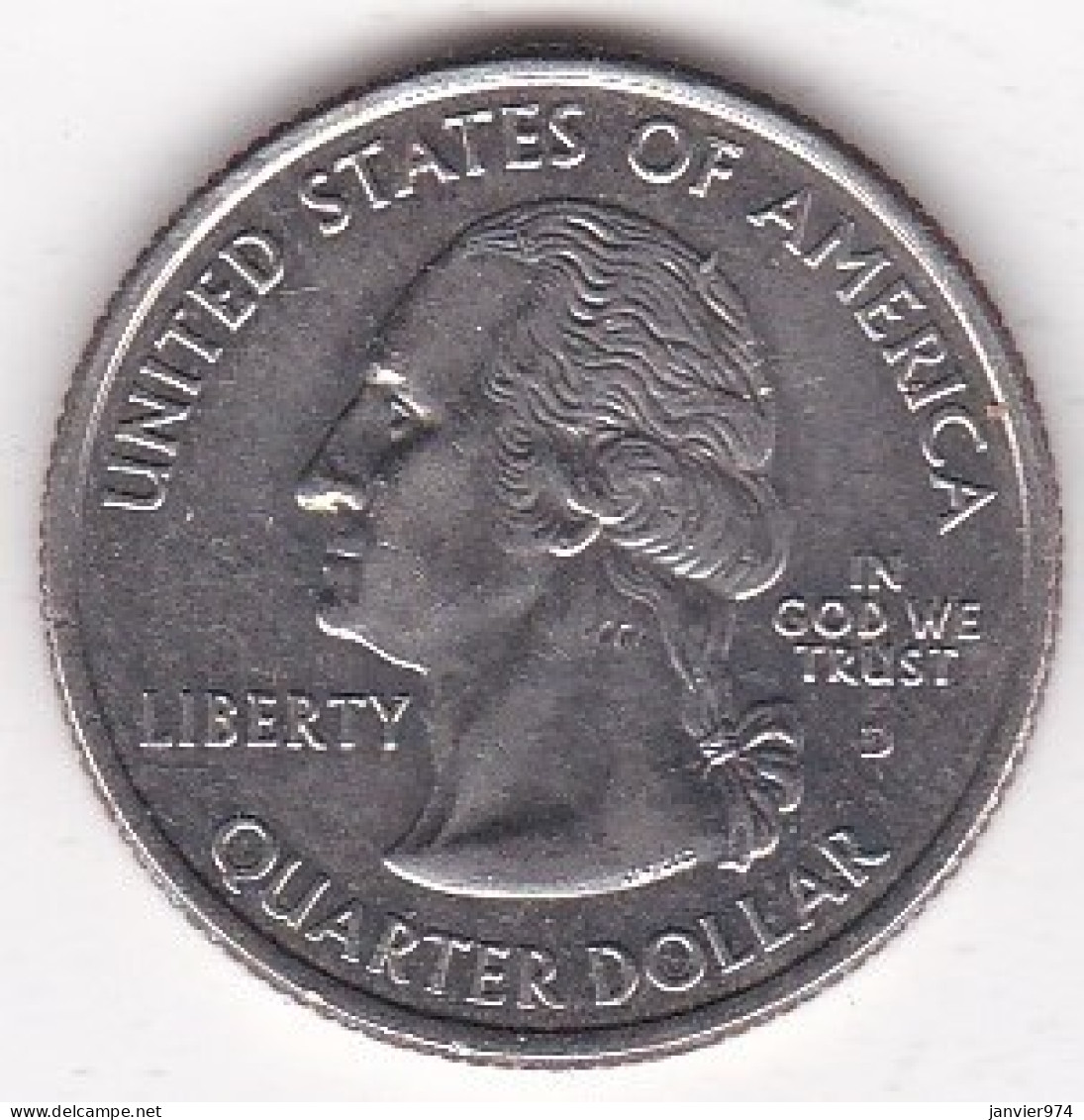 Kansas Quarter Dollar 2005 D, Georges Washington, Cupronickel KM# 373 - 1999-2009: State Quarters