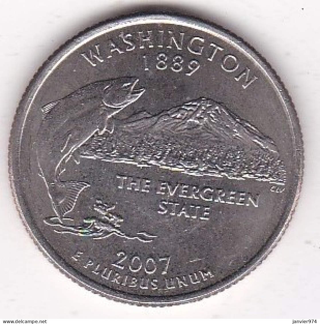 Washington Quarter Dollar 2007 P, Georges Washington, Cupronickel KM# 397 - 1999-2009: State Quarters