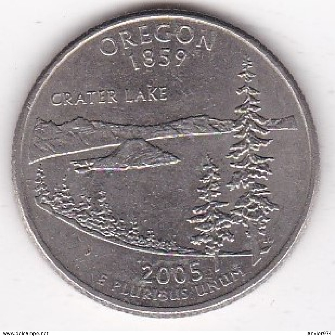 Oregon  Quarter Dollar 2005 P, Georges Washington, Cupronickel KM# 372 - 1999-2009: State Quarters