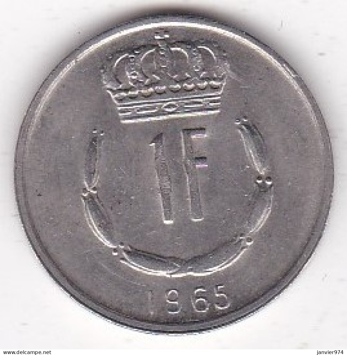 Luxembourg 1 Franc 1965 , Jean, En Cupronickel, KM# 55 - Luxembourg