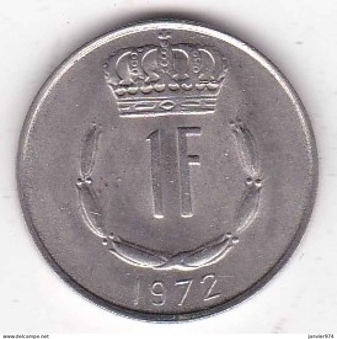 Luxembourg 1 Franc 1972 , Jean, En Cupronickel, KM# 55 - Luxemburgo