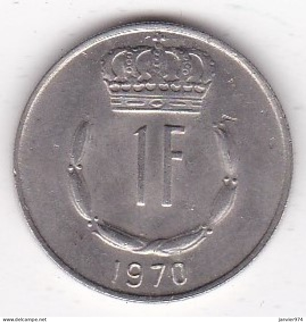 Luxembourg 1 Franc 1970 , Jean, En Cupronickel, KM# 55 - Luxemburgo