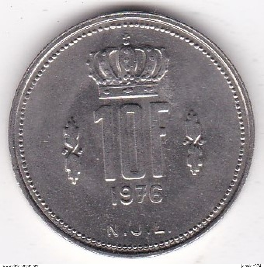 Luxembourg 10 Francs 1976 , Jean, En Nickel, KM# 57 - Luxembourg