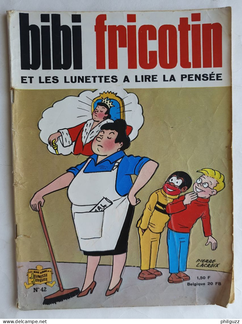 BD BIBI ET FRICOTIN 42 - ET LES LUNETTES A LIRE LA PENSEE -  LACROIX (2) - Bibi Fricotin