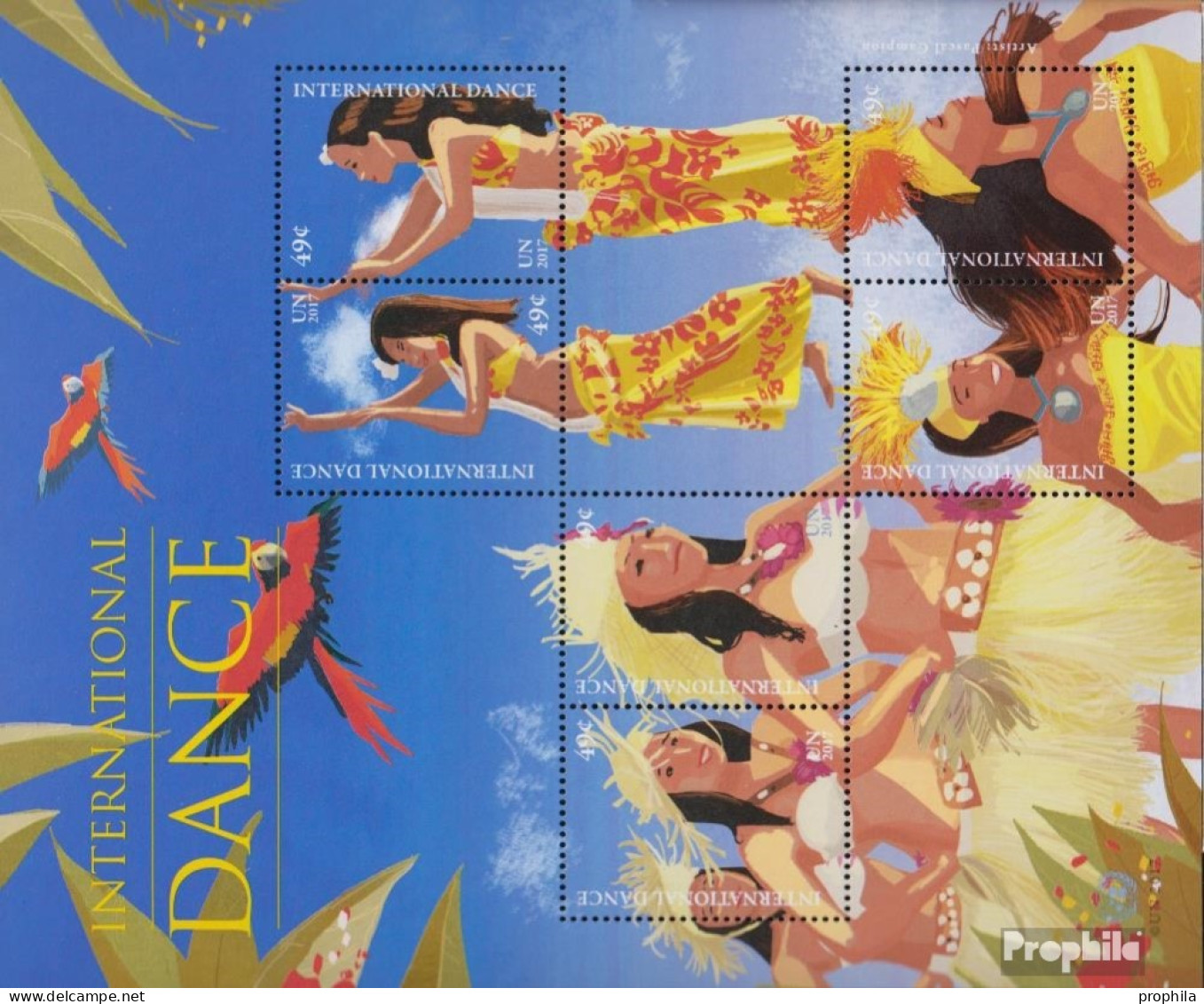 UNO - New York Block49 (kompl.Ausg.) Postfrisch 2017 Internationaler Tanz - Unused Stamps