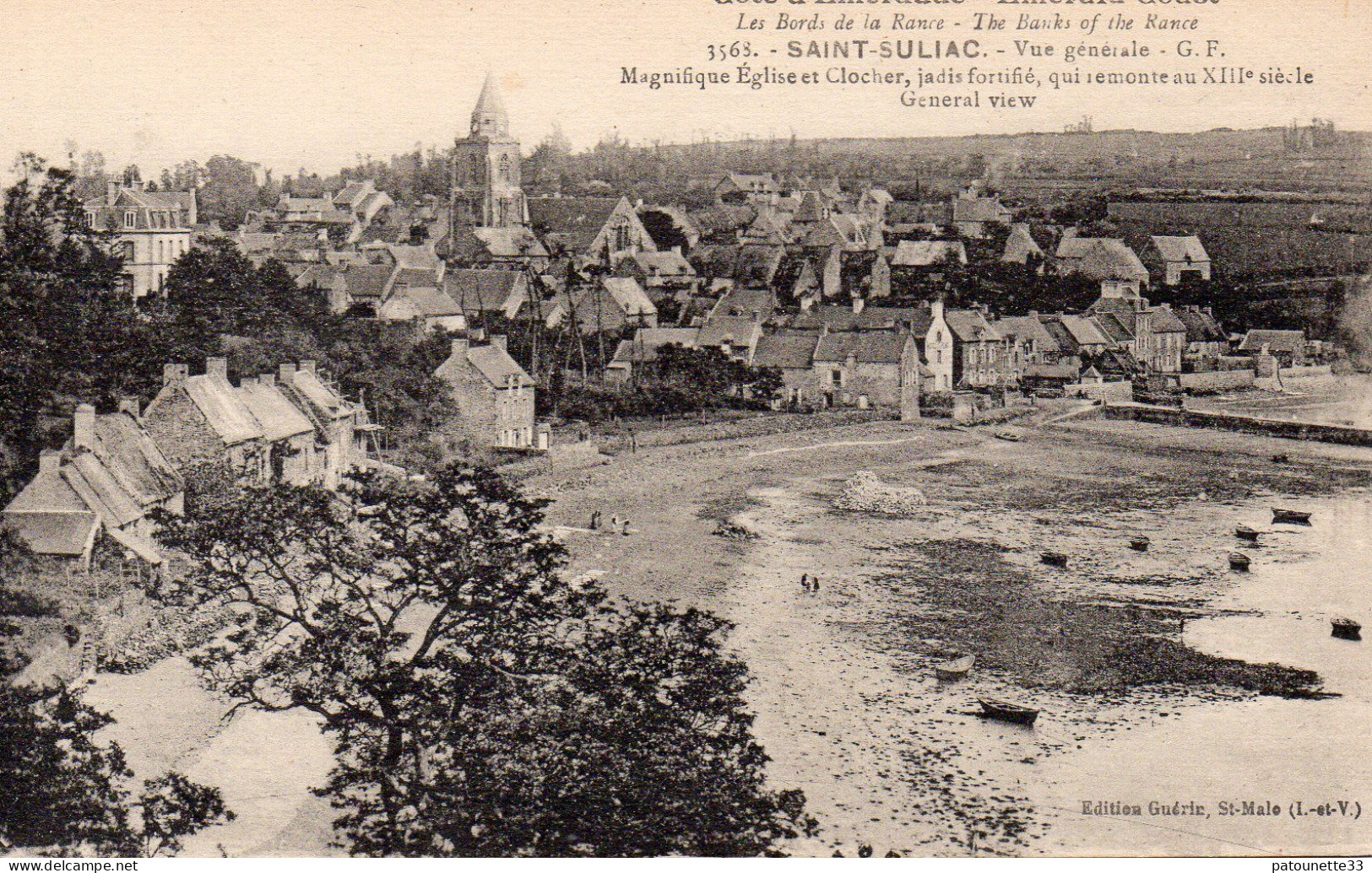 35 SAINT SULIAC VUE GENERALE COTE EMERAUDE - Saint-Suliac