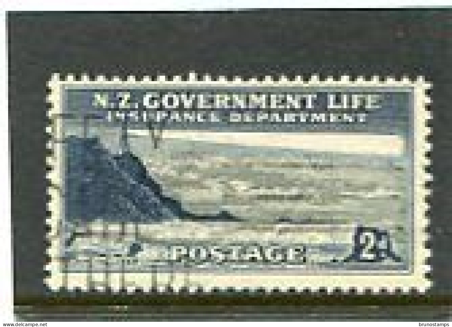 NEW ZEALAND - 1947  INSURANCE  LIGHTHOSES  2d  FINE USED - Varietà & Curiosità